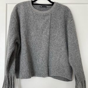 Zara fringe sweater
